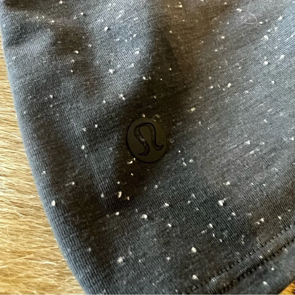LULULEMON Blue Time to Restore Mock Neck Wrap Around Tie Back Tank Top Bra 4